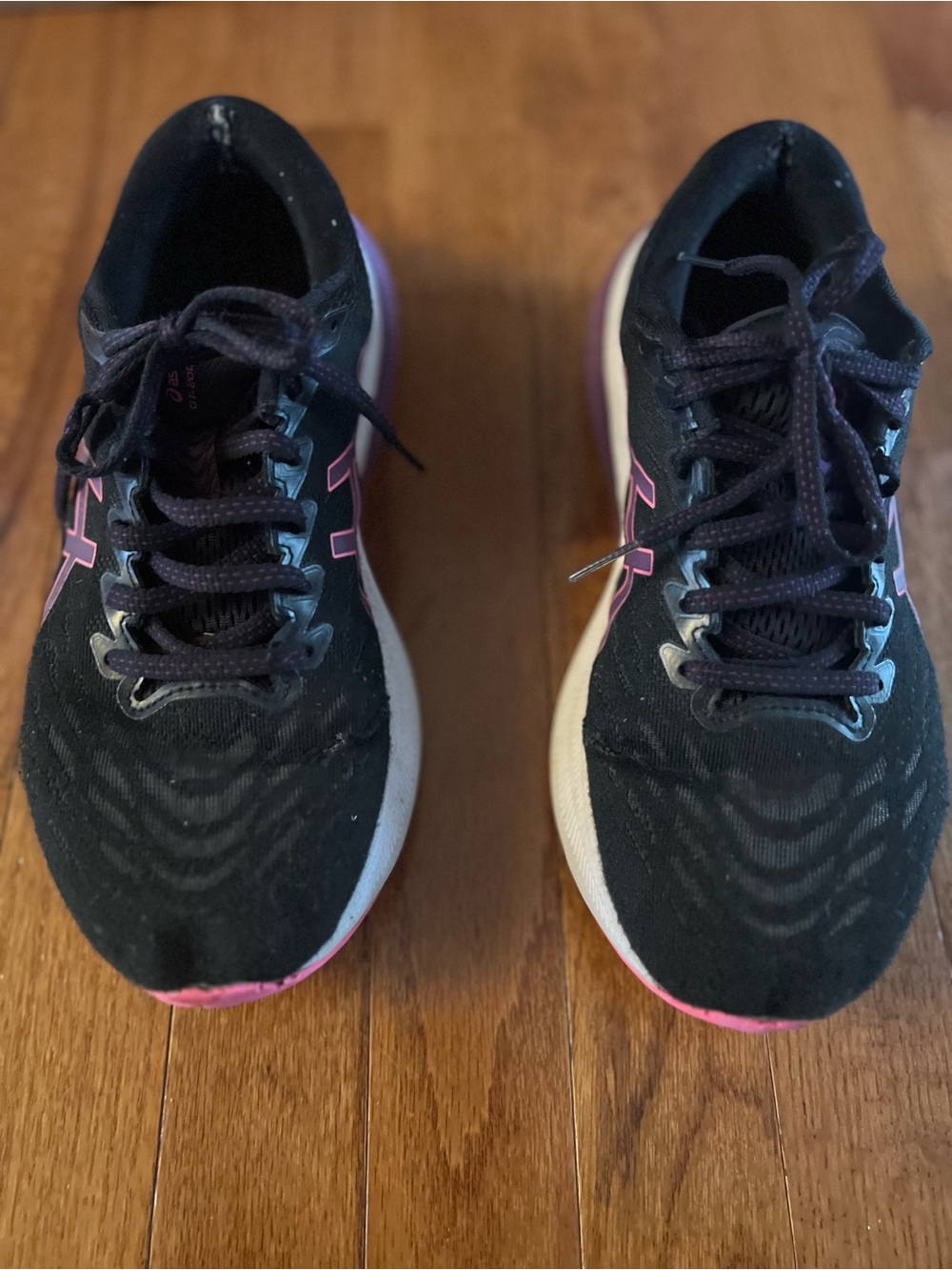 ASICS Black Running Shoes with Pink Accents - Picture 4 of 7